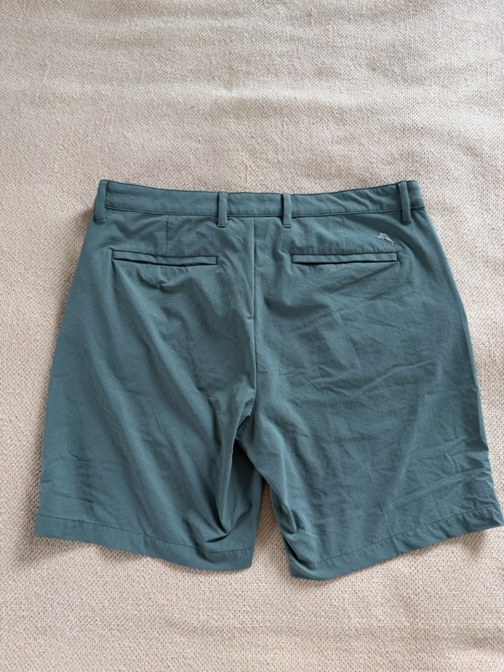 Tommy Bahama Men's Performance Shorts Size 35 Green Marlin Logo Stretch 35x8 - Picture 3 of 10